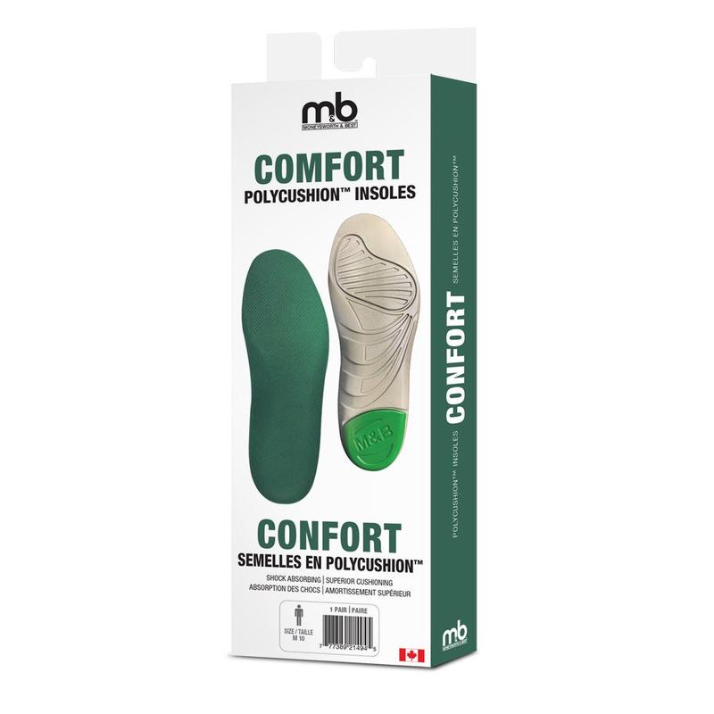 Moneysworth and Best - Comfort Polycushion™ Insoles (1 Pair)