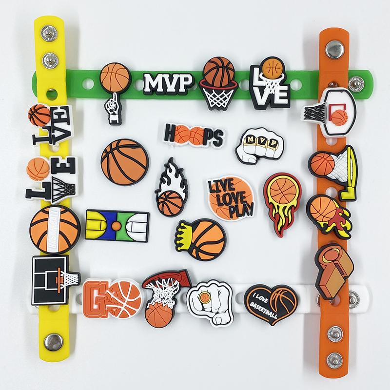 25PCS Basketball Shoe Charms PVC Charms for Shoes Decoration Charms