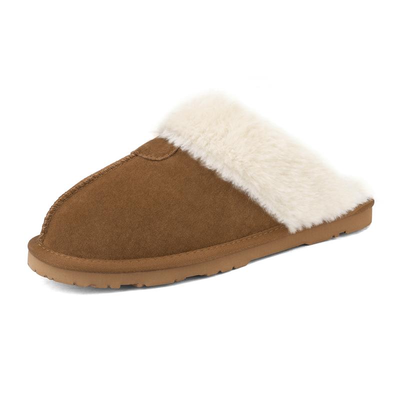 Dream Pairs [FuzzyEasy] Women's Fuzzy Bedroom Indoor Slippers Girl Shoes Comfort Suede Fur Soft Cozy House Footwear Winter Warm Slide Shoes Fluffy Furry Walking Shoes