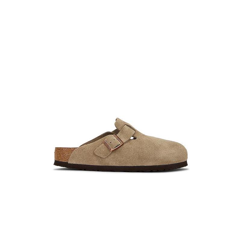 BIRKENSTOCK Boston Soft Footbed in Taupe