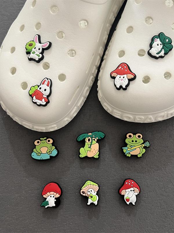 Cute Kawaii Trendy Inspirational Letter Design Pvc Soft Rubber Shoes Decoration, Diy Clogs Slippers Decoration for Croc, Shoe Charms for Girls Women Men