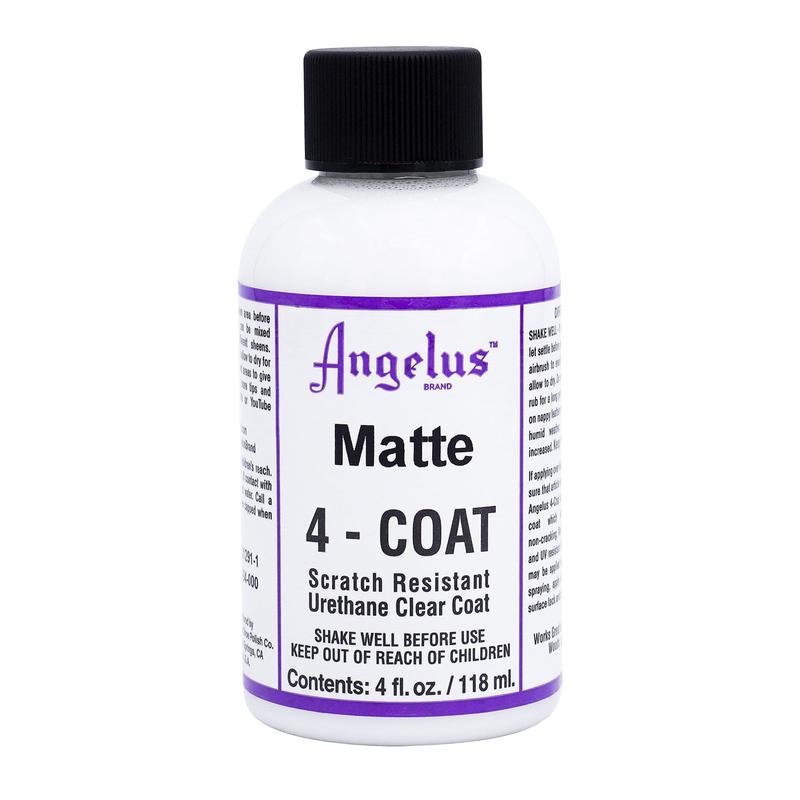 Angelus Matte 4-Coat, Scratch Resistant Urethane Clear Coat, Clear Coat, Top Coat, Matte