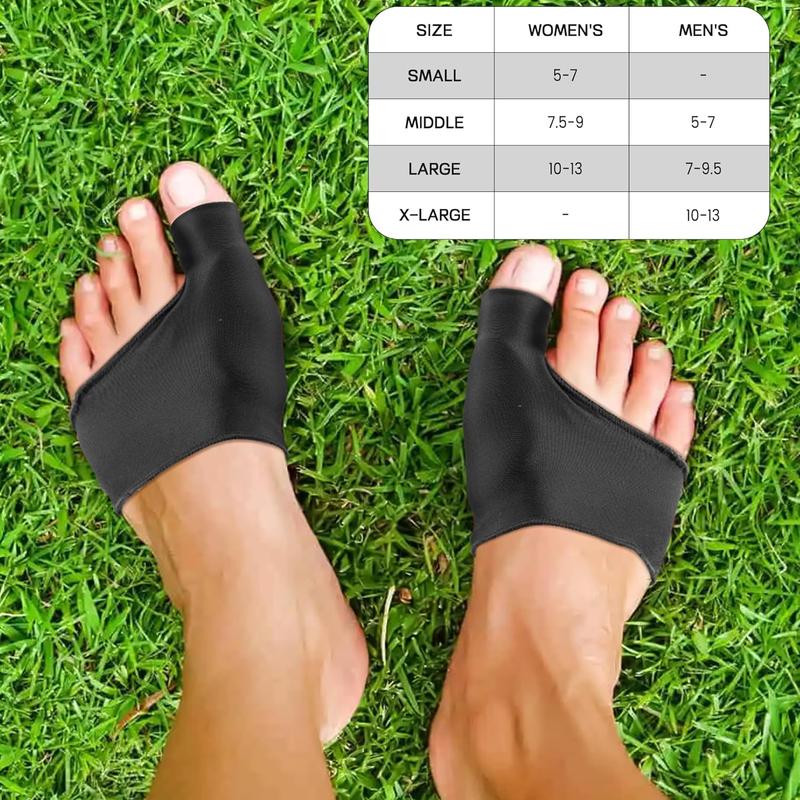 2Pairs Bunion Corrector Relief Sleeve,Anti Slip Bunion Gel Cushion Pads,Bunion Socks for Hallux Valgus,Big Toe Alignment Relief,Bunion pain relief,for Men & Women.