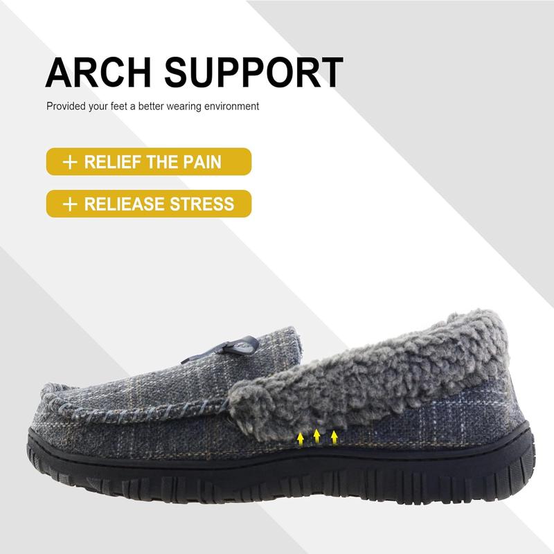 Mens Slippers Indoor Outdoor House Slippers Comfort House Shoes