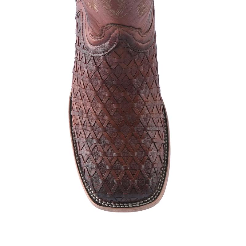 Men's Cognac Petatillo Boots Square Toe E678 Mestizo Cognac