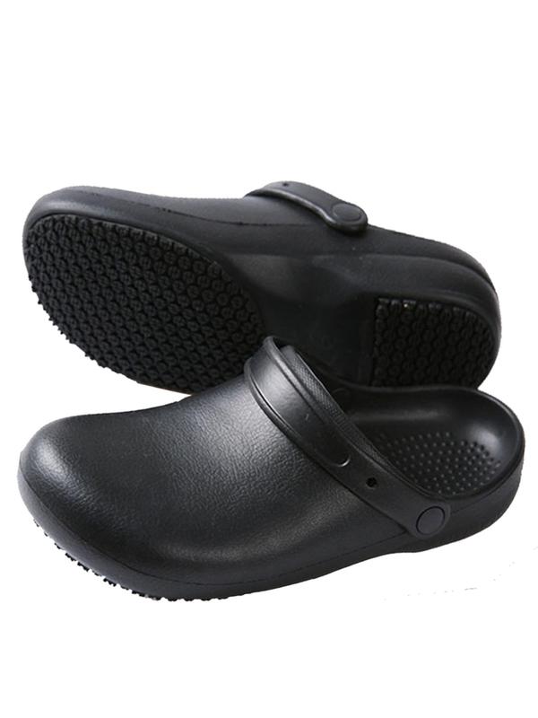 Men's Casual Solid Color Clogs,  2024 Fashionable Summer New Lightweight Breathable Non-slip Kitchen Slippers, Comfortable Home Slippers for All Seasons