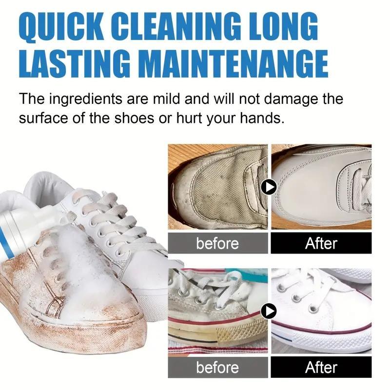 Multipurpose Cleaning Mousse with Brush, Stain Remover Shoe Cleaning Bubble Mousse, Household Cleaning Supplies