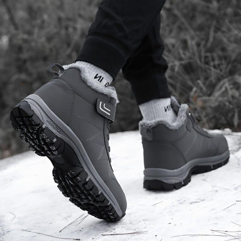 Men's Insulated Waterproof Winter Snow Boots Warm Outdoor Boots for Cold Weather