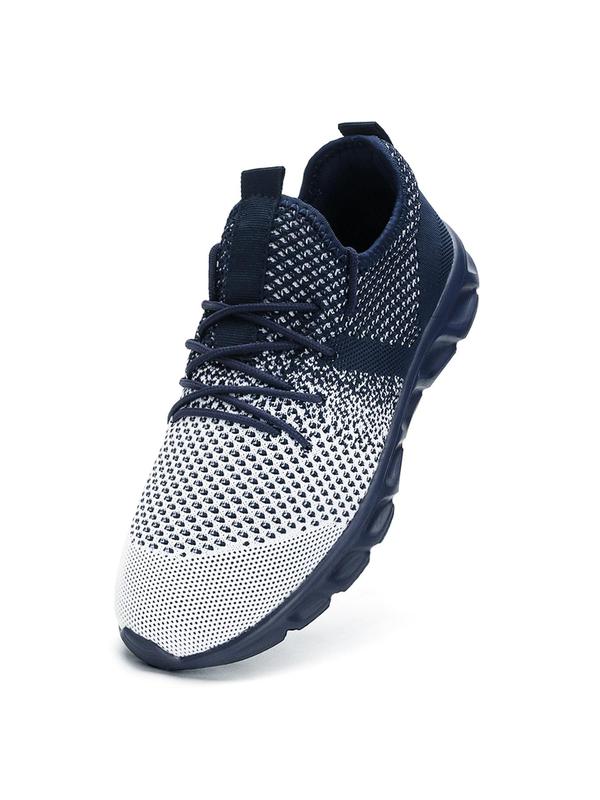 Men's Fashionable Breathable Lightweight Mesh Sneakers, 2024 New Style Casual Comfortable Running Sports Shoes, Male All-match Round Toe Shoes for Daily Wear