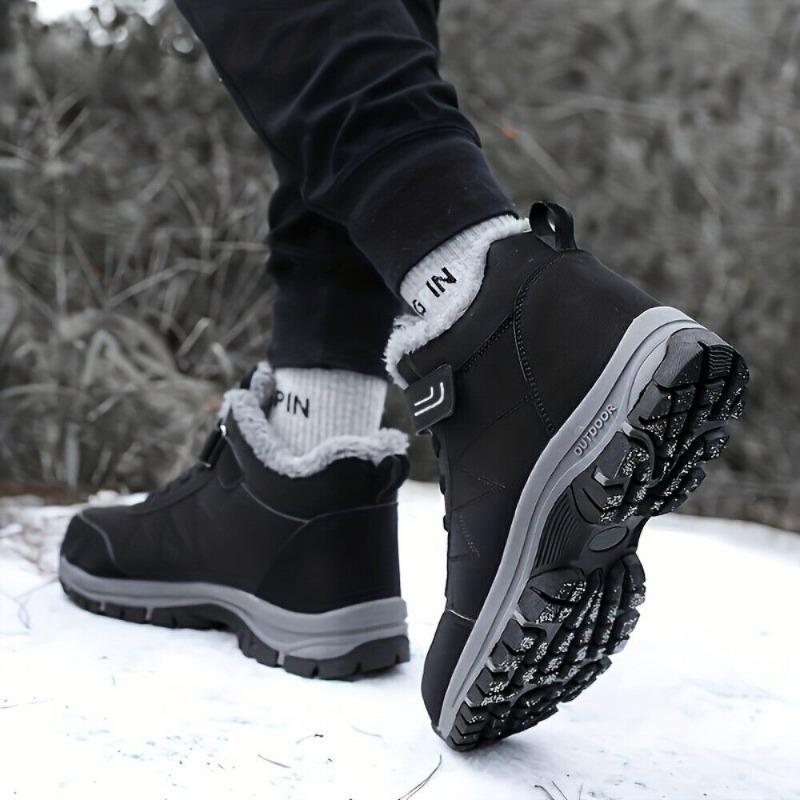 Men's Insulated Waterproof Winter Snow Boots Warm Outdoor Boots for Cold Weather