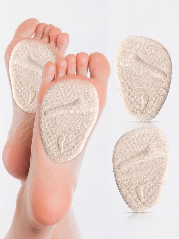 Women's 1 Pair Oval Shaped Thick Foot Protector, Anti-Slip Sole Insoles for High Heels Shoes