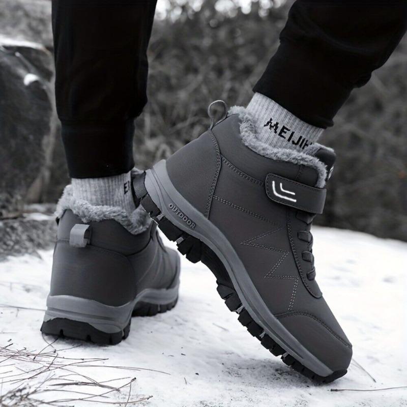 Men's Insulated Waterproof Winter Snow Boots Warm Outdoor Boots for Cold Weather