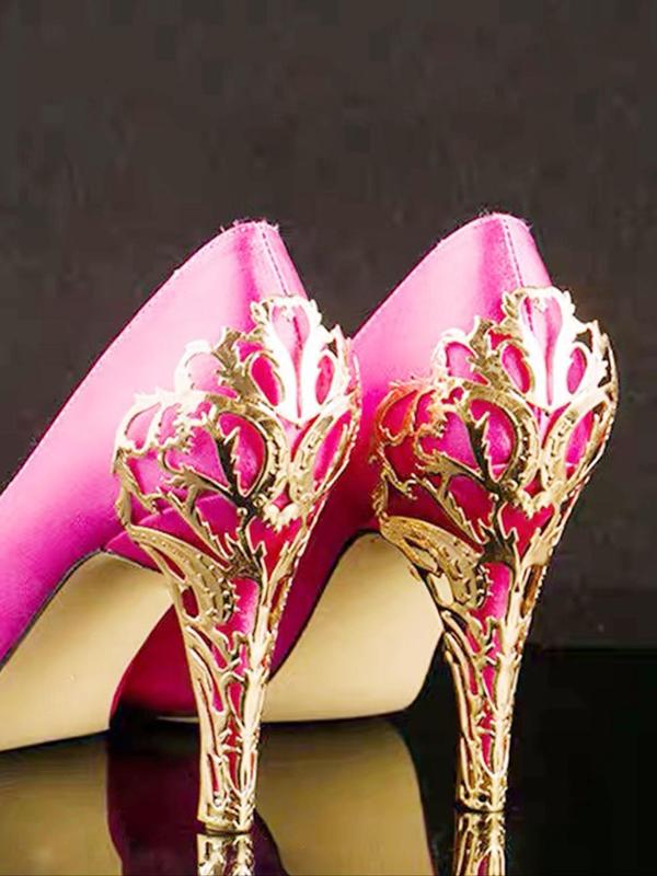 2024 New Style Hollow Out Phoenix Design Shoe Decoration, Elegant Shoe Charm for Women's High Heels, Fashionable Shoes Accessories for Daily Wear