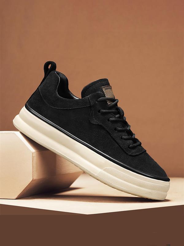 Men's Fashionable Lace Up Low Top Sneakers, Casual Comfortable Sports Shoes for Daily Wear, Breathable Non-slip Sneakers