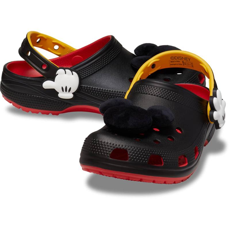 Crocs Unisex Adult Disney Mickey Mouse Clogs with Plush Mickey Mouse Head