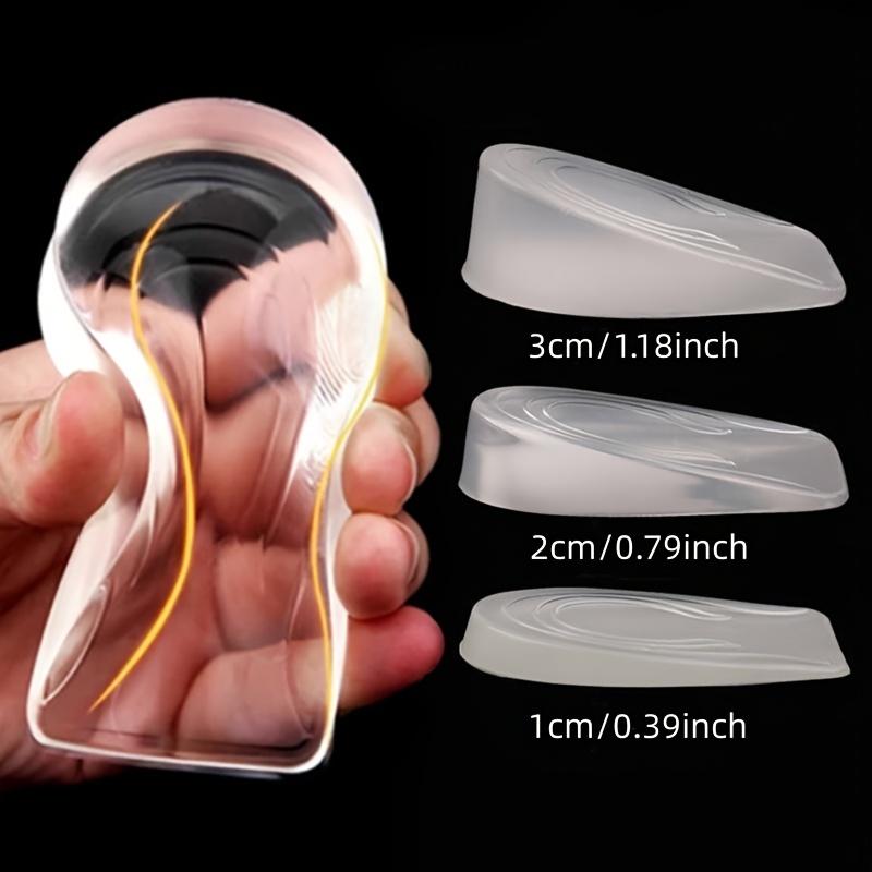 1 Pair Increase Insoles Invisible Silicone Transparent Non-Slip Increase Pad Increase Back Insoles for Men and Women Half Insole Footwear Shoe Comfort Bedroom Weight Designer Active 2 Inch