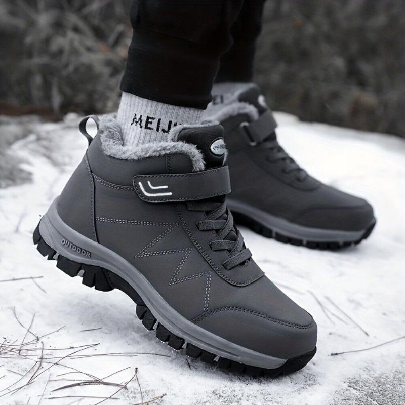 Men's Insulated Waterproof Winter Snow Boots Warm Outdoor Boots for Cold Weather