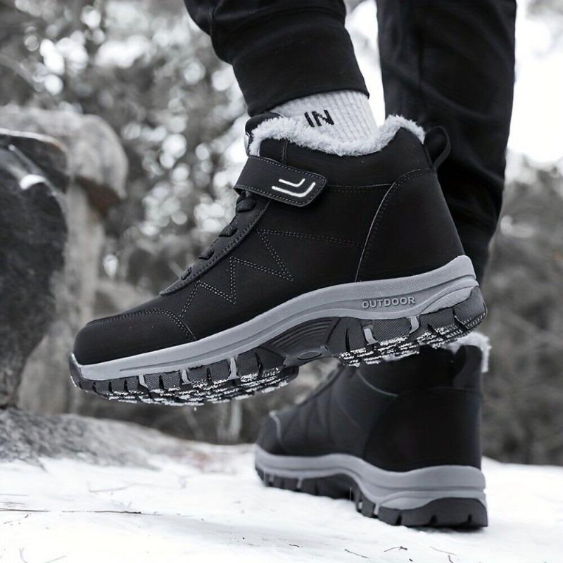 Men's Insulated Waterproof Winter Snow Boots Warm Outdoor Boots for Cold Weather