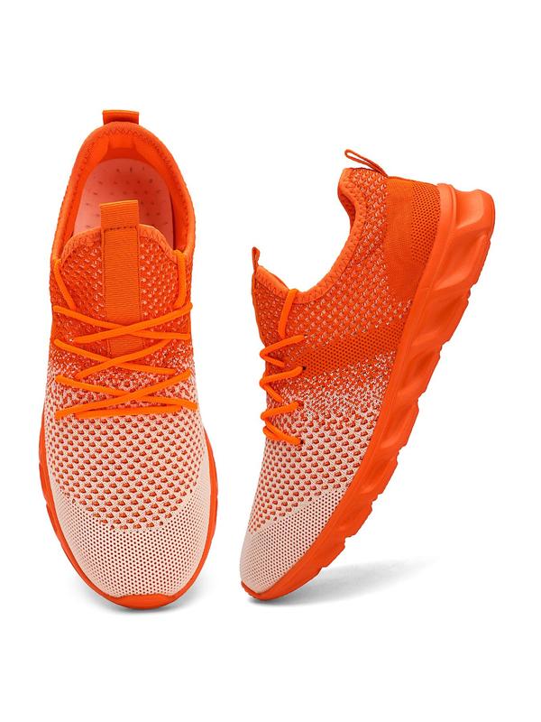 Men's Fashionable Breathable Lightweight Mesh Sneakers, 2024 New Style Casual Comfortable Running Sports Shoes, Male All-match Round Toe Shoes for Daily Wear