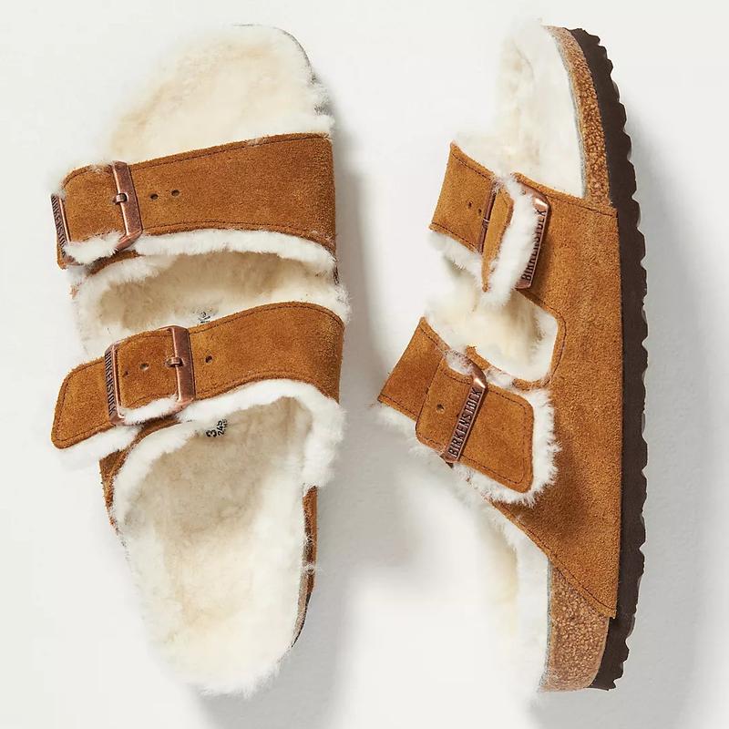 Birkenstock Arizona Shearling-Lined Sandals