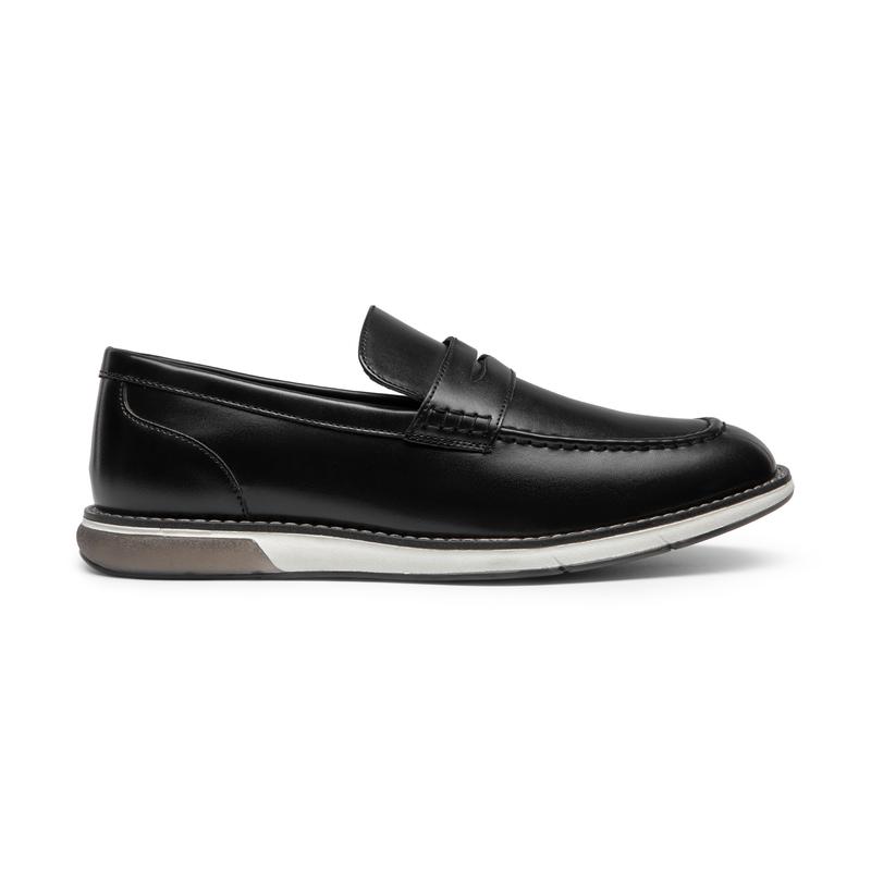 Bruno Marc Men's Vegan Leather Slip-On Penny Loafers