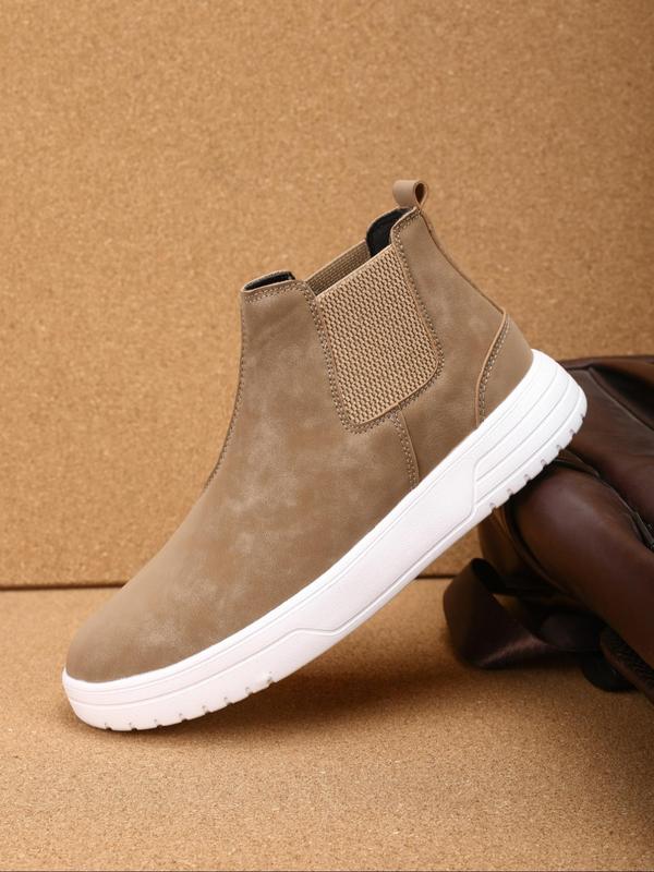 Men's Fashionable Solid Color Chelsea Boots, Casual Comfortable Breathable Slip on Boots for Daily Wear, Fashion Shoes for Party, Daily Clothing Decor