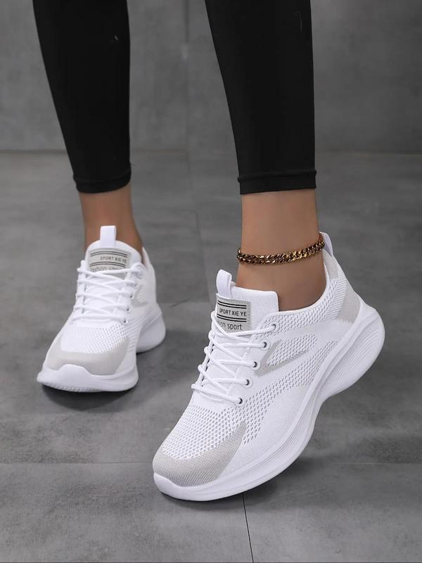 Women's Mesh Breathable Lightweight Sneakers, Casual Comfortable Sports Running Shoes, All-match Round Toe Slip on Shoes for Daily Wear