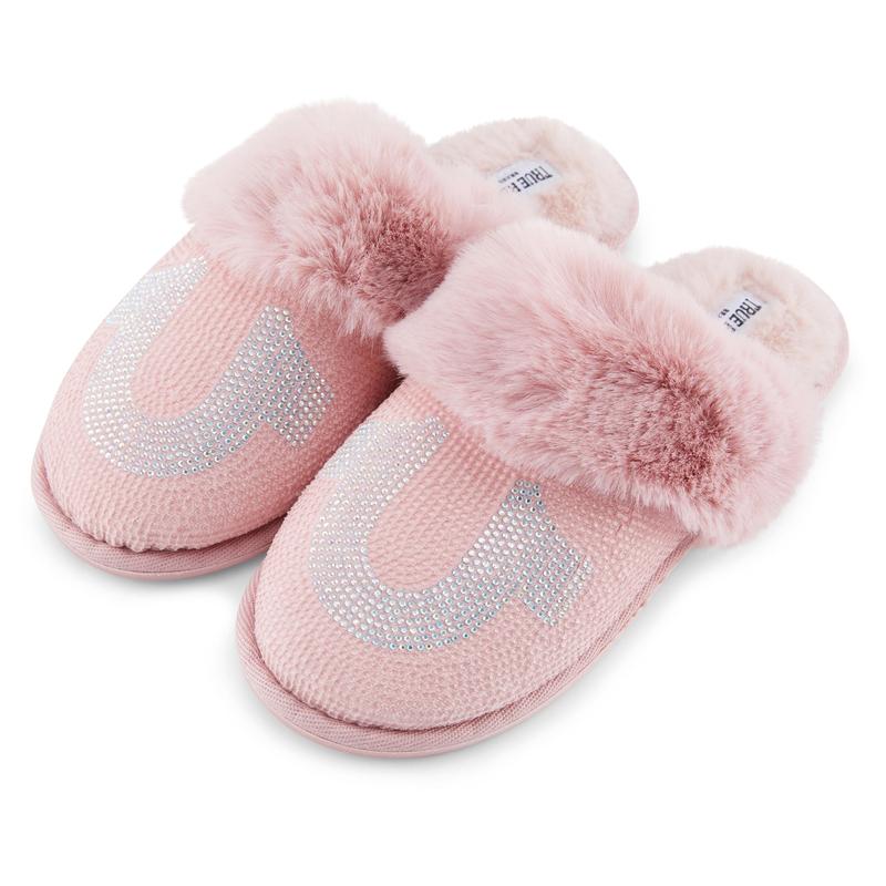 True Religion Slippers for Women Gifts for Women Cozy House Slippers for Woman