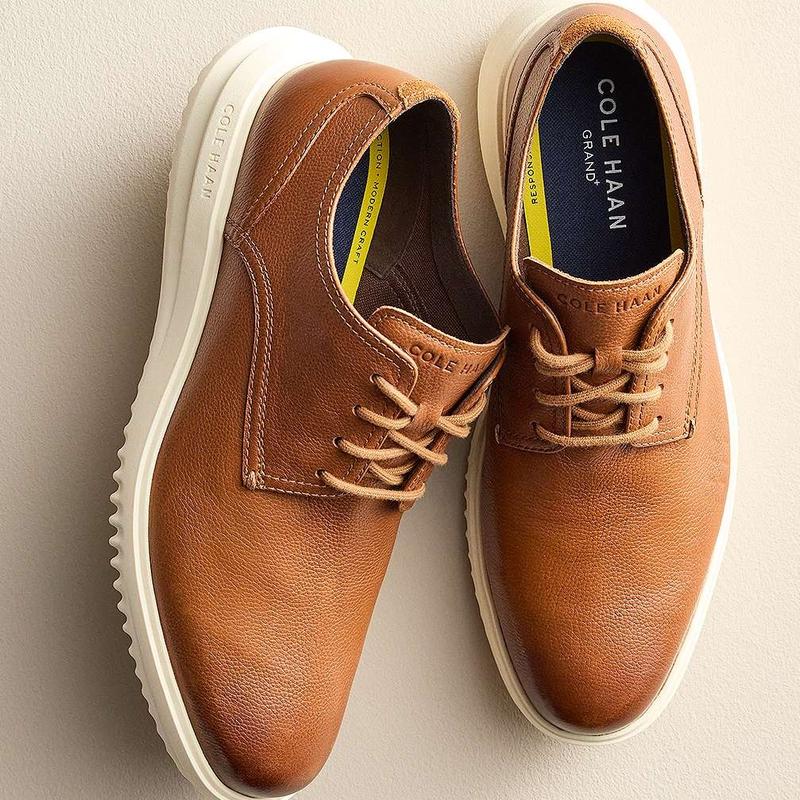 Cole Haan Grand+ Men's Leather Oxford Shoes with Enhanced Comfort and Sleek Design