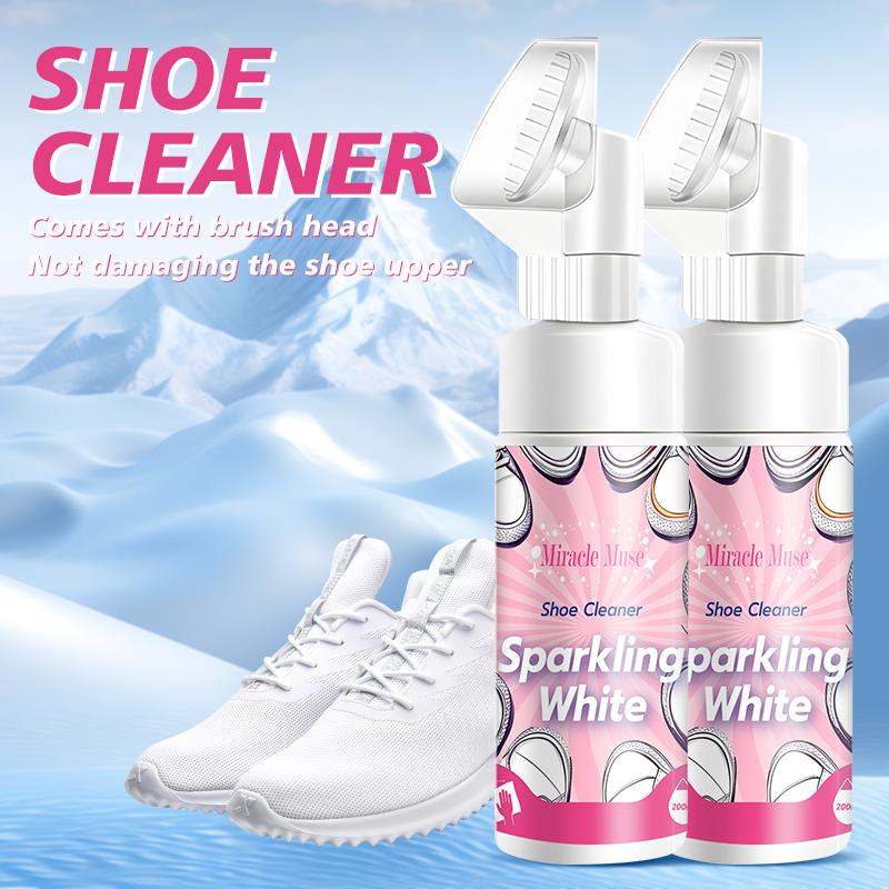 Miracle Muse Shoe Cleaner Kit, White Sneaker Cleaner, Water-Free Foam Sneaker Cleaner, White Shoe, Suede, Boot, Canvas, PU, Fabric, etc Eco-Friendly Sneaker Cleaning Set.