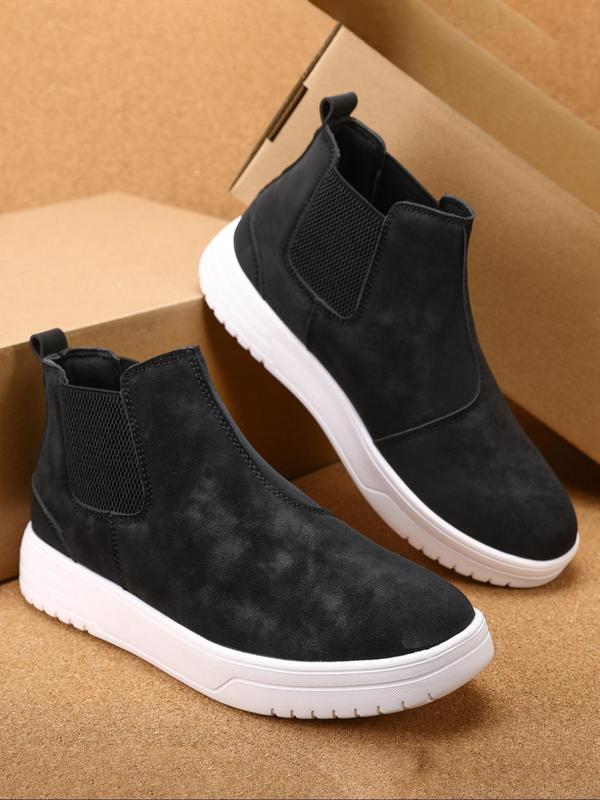 Men's Fashionable Solid Color Chelsea Boots, Casual Comfortable Breathable Slip on Boots for Daily Wear, Fashion Shoes for Party, Daily Clothing Decor