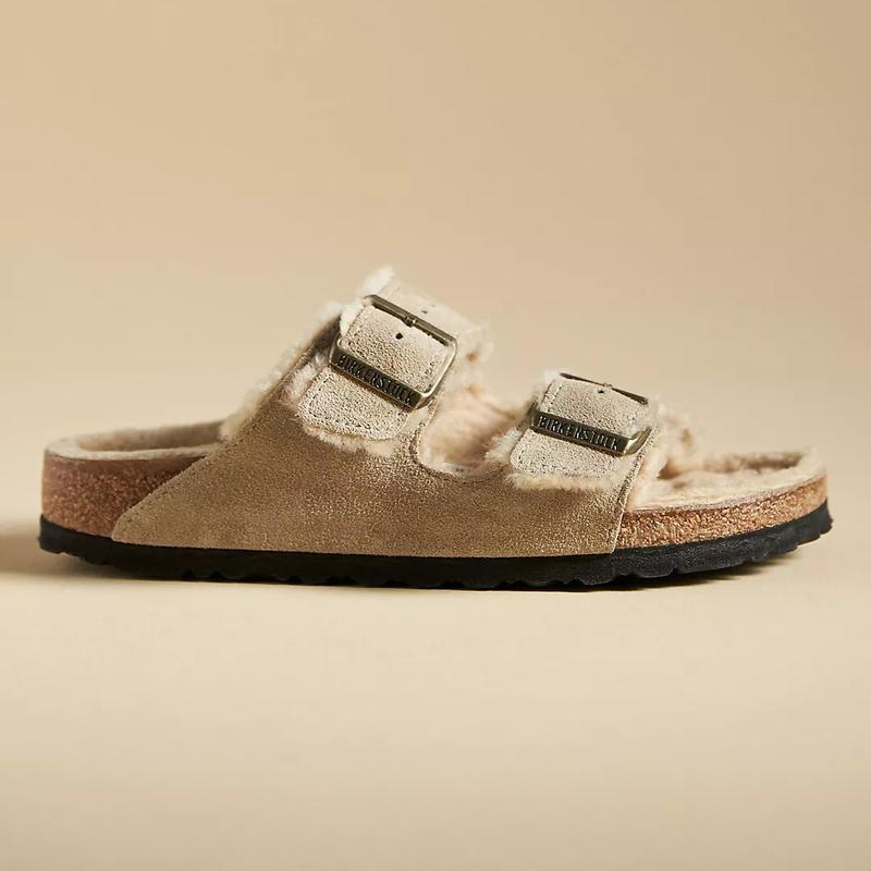 Birkenstock Arizona Shearling-Lined Sandals