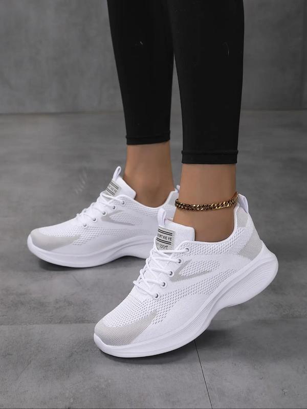 Women's Mesh Breathable Lightweight Sneakers, Casual Comfortable Sports Running Shoes, All-match Round Toe Slip on Shoes for Daily Wear