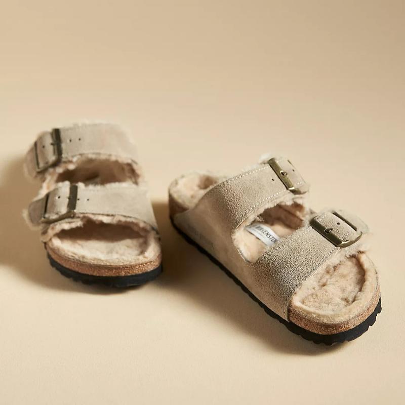 Birkenstock Arizona Shearling-Lined Sandals