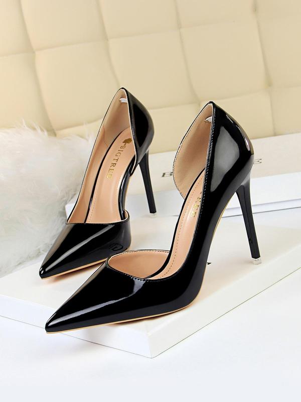 Women's Fashionable Solid Color Stiletto Heels, Elegant Pointed Toe High Heels for Party, Daily Wear for Women & Girls