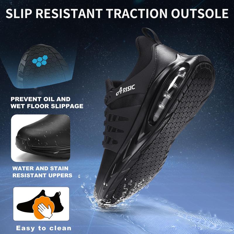 Non Slip Work Shoes for Men Women Slip on Sneakers Waterproof Restaurant Men Zapatos Trabajo Comfort Kitchen Chef Slip Resistant Food Service Shoes