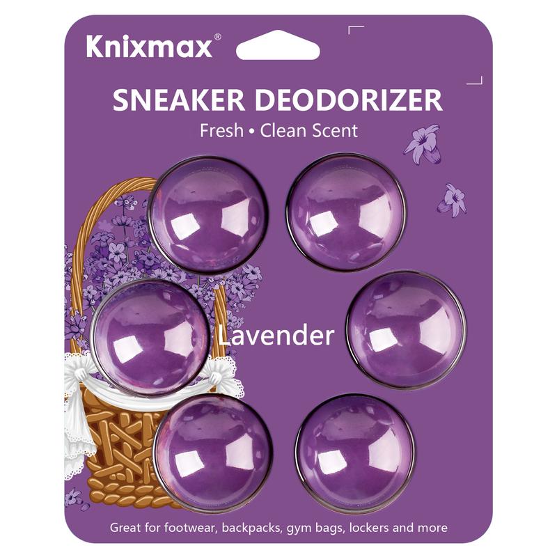 Knixmax Sneaker Deodorizer Balls, Shoe Odor Eaters Deodorant Ball for Gym Bag Locker Closet Car, Long Lasting Odor Eliminator Air Fresheners With Essential Oil