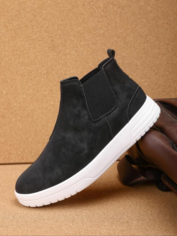 Men's Fashionable Solid Color Chelsea Boots, Casual Comfortable Breathable Slip on Boots for Daily Wear, Fashion Shoes for Party, Daily Clothing Decor