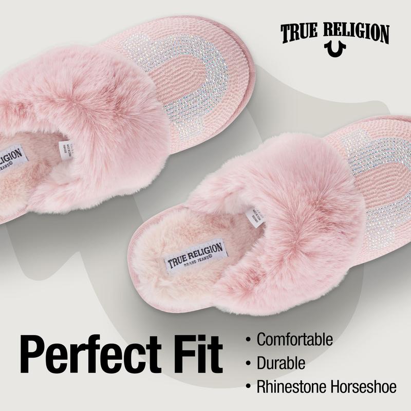 True Religion Slippers for Women Gifts for Women Cozy House Slippers for Woman