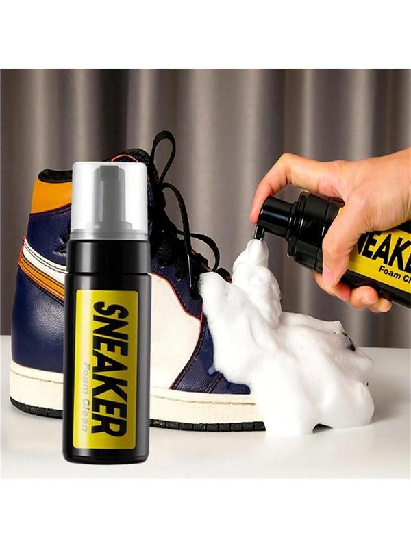 Shoe Care Kit, Including Cleaning Mousse, Brush & Cloth, Shoe Cleaning Kit for Sneaker, Boot, Canvas, PU, Fabric Footwear