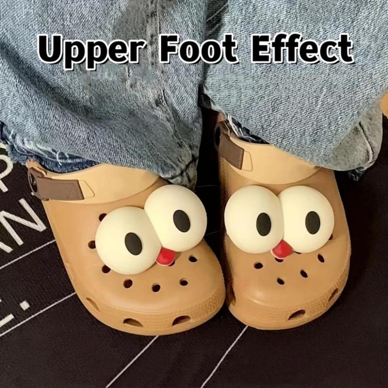 Cartoon Eye Design Shoe Charm, Cute Funny Shoe Decoration for Women & Men, Fashionable Shoes Decorations for Birthday Christmas Gift Sports Shoes