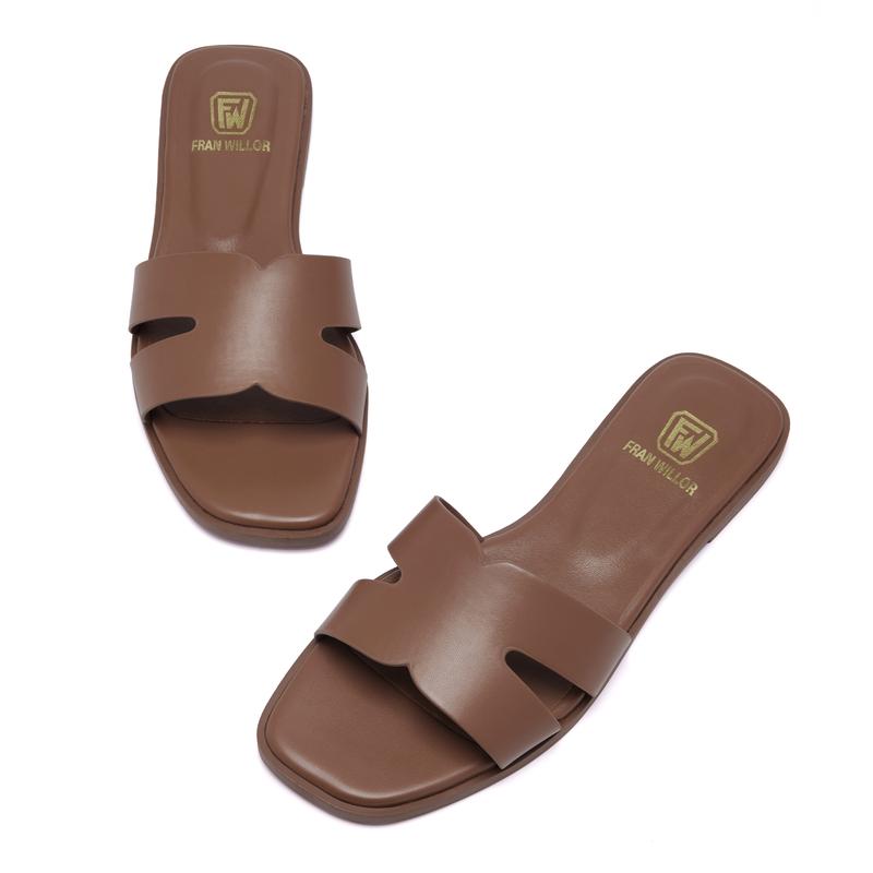 Women's Flat Sandals Slip On Slides Sandals Square Open Toe Fashion Slides Casual Beach Slippers Walking Shoes Footwear  sandals trendy