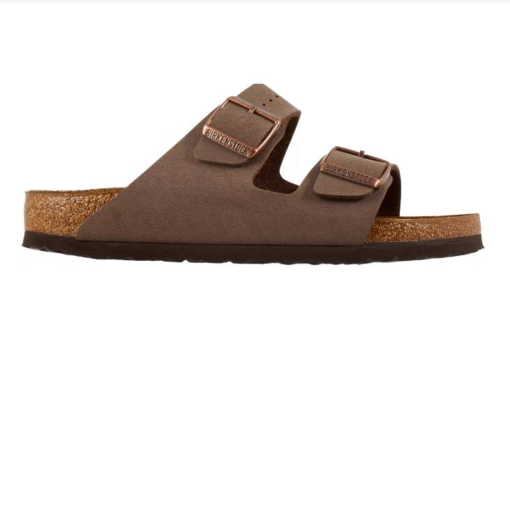 Birkenstock Women's Arizona Birkibuc Sandals - Color: Mocha