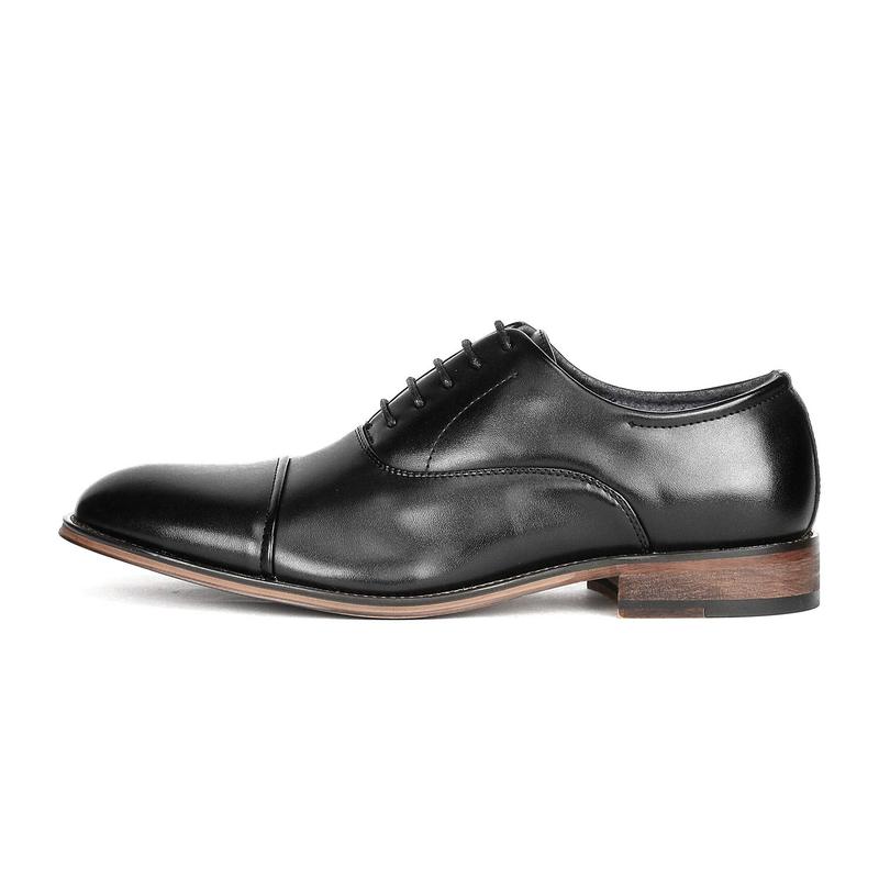 Bruno Marc Men's Formal Wide-Fit Cap Toe Oxford Shoes