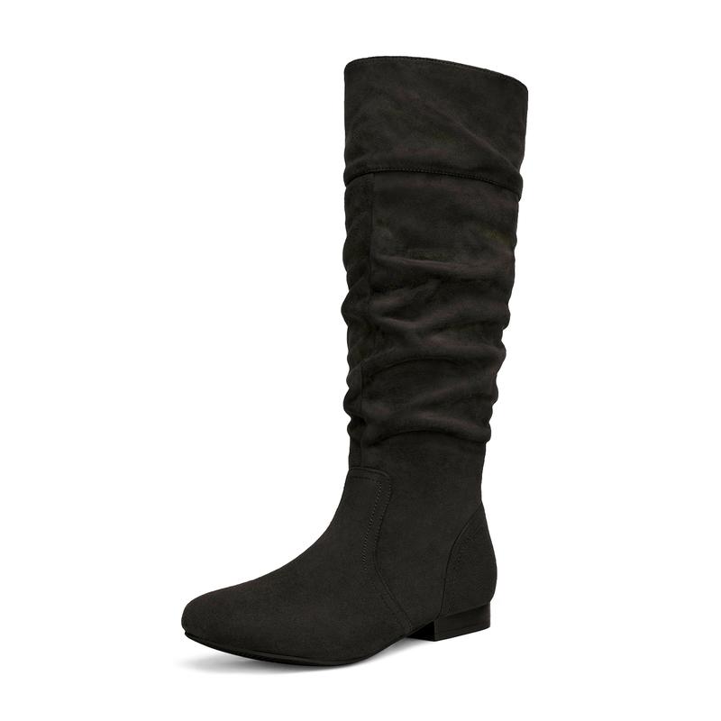 Dream Pairs Women's Flat Knee High Boots Girl Comfort Walking Shoes