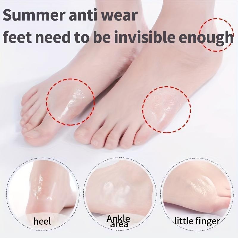 Transparent Anti-abrasion Foot Stickers for Summer Care, 40pcs Waterproof Self-adhesive Ultra-thin Protective Gear for High Heel Shoes & Sandals Women Shoes, Foot Protector for Daily Use, Gym Accessories, Foot Skincare Product