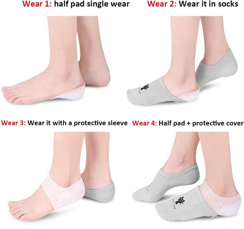 Invisible Inner Height Enhancement Insoles 2.5cm- Height Increase & Invisible Shoe Lift Arch Inserts, Shock Absorption Heel Cushion Pads for men&women