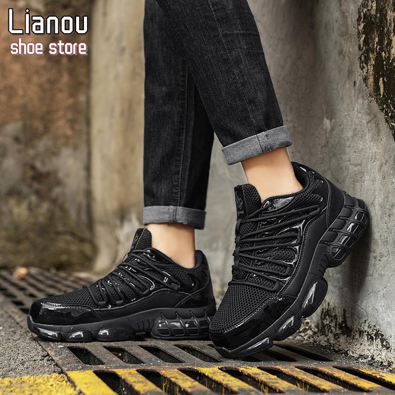 Steel toe site comfortable and safe shoes work wear resistance and abruptly abruptly wear -resistant sneakers Construction engineering composite Walking shoes breathable and lightweight black shoes injury Footwear Worker labor protection