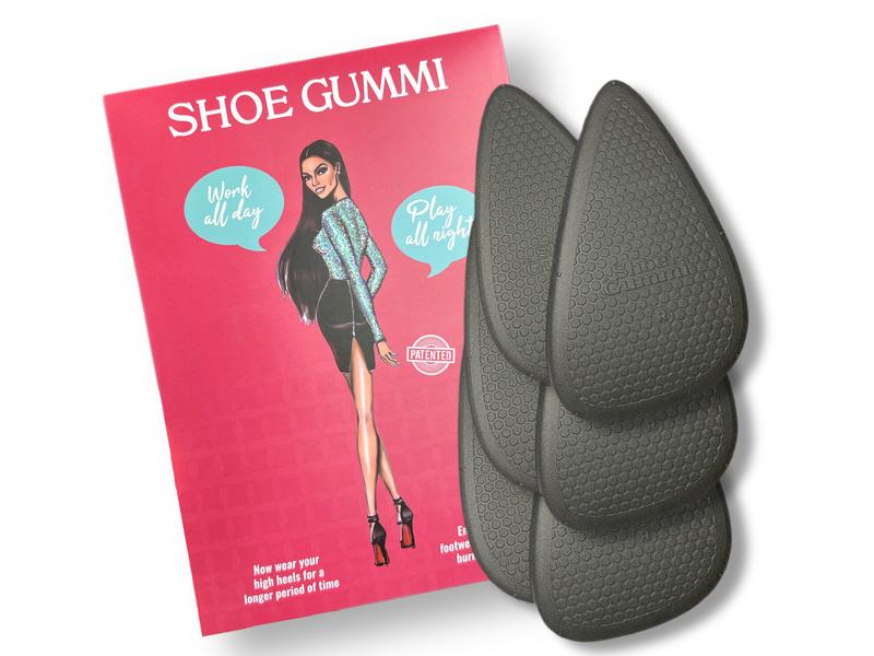 SHOE GUMMI OUTER-SOLE FOR HIGH HEEL COMFORT (POINTED)