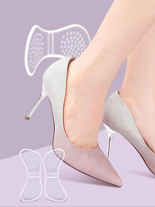 Transparent Silicone Heel Protector, Anti-wear & Anti-heel Loss Heel Protective Sticker, Light and Soft, Easy To Clean, for People with Too Large Shoes